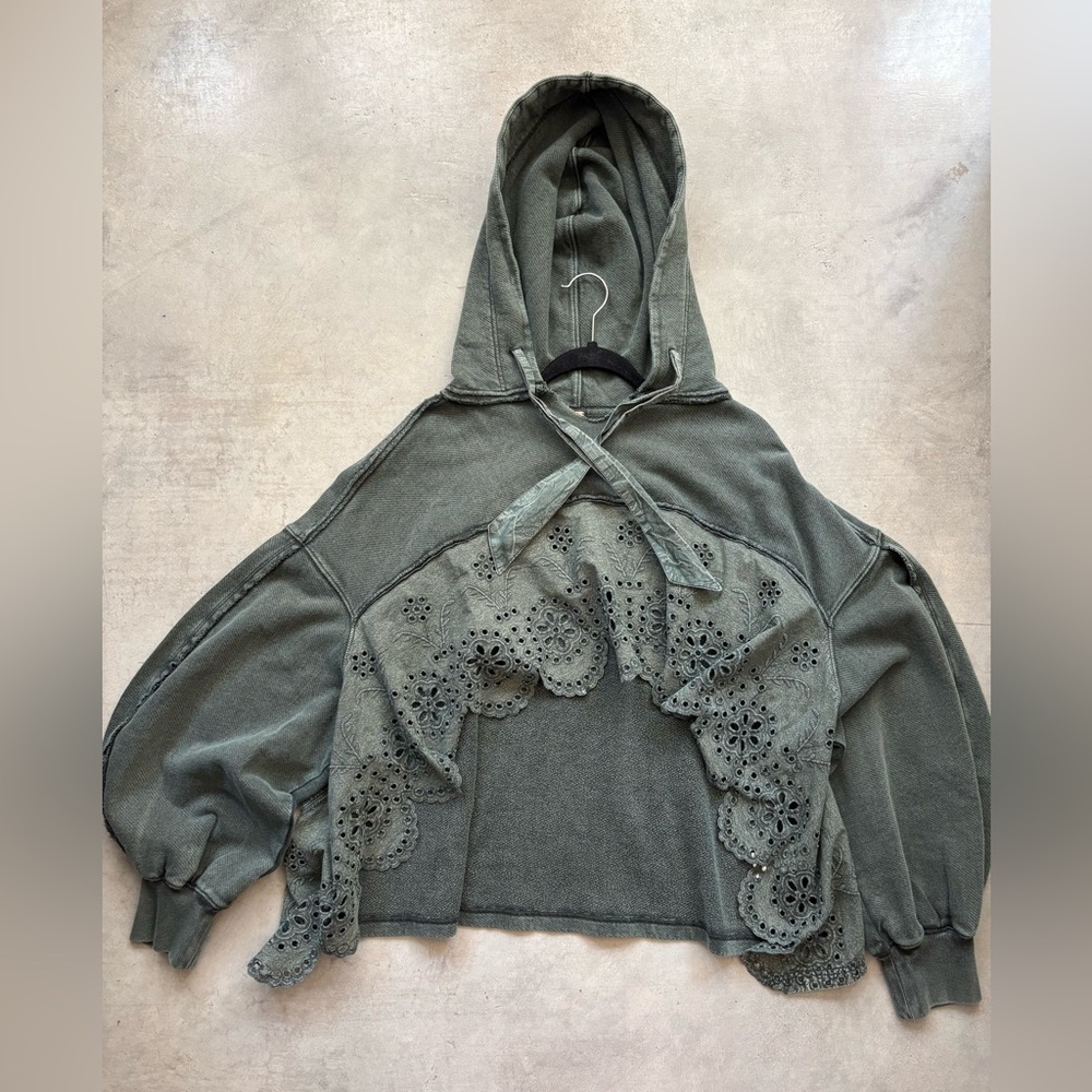 Free People Eyelet HiLo Hoodie - Picture 13 of 16